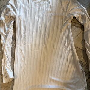 White Ribbed women shirt